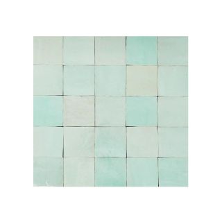 Moroccan Solid Green Mosaic Tiles - Enchanting Pastel Green Hue.