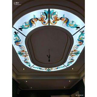 Premium Handmade Moroccan Plaster Ceiling 098 - Customizable Arch