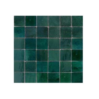 Handmade Moroccan Mosaic Sacramento Green Tiles - Vibrant 6x6 Glazed Finish