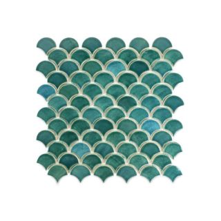 Moroccan Fish Scales – Sea Mist Small Tiles