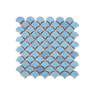 Captivating Blue Bell Moroccan Fish Scales Tiles