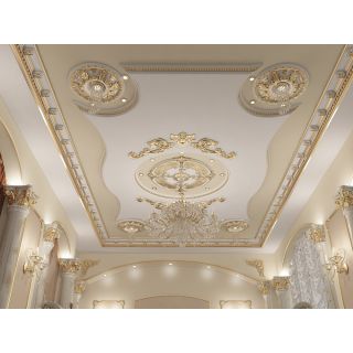 Moroccan Plaster Ceiling Rose - Premium Handcrafted Design