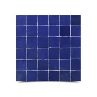 Mediterranean Santorini Blue Glazed Mosaic Tiles - 6x6 Color 423