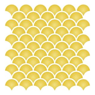 Moroccan Fish Scale Tiles in Matt Yellow - High-Quality Design for Every Space