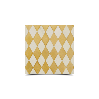 Moroccan Mosaic White & Beige Tiles - Handmade Geometric Pattern