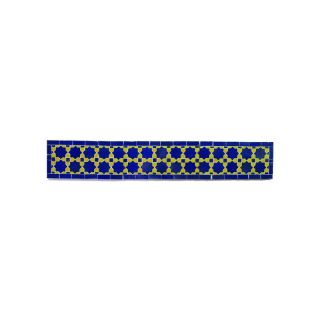 Moroccan Blue Star Mosaic Border Tiles