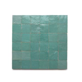 Moroccan Aqua Green Mosaic Tiles - Handmade Glazed 6x6 Tiles
