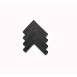 Vintage Matte Black Moroccan Bejmat Tiles - Handcrafted Tradition