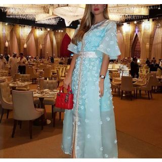 Moroccan-Inspired Embroidered Bohemian Kaftan Dress