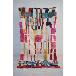 Authentic Moroccan Wool Berber Rug - Tribal Artistry & Quality