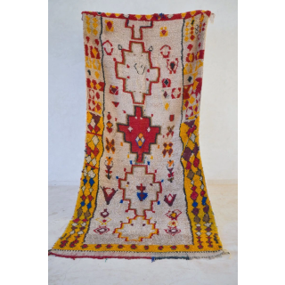 Moroccan Azilal Berber Wool Rug - Handwoven Tribal Design