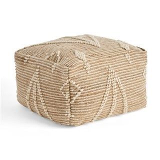 Handmade Moroccan Carpet Pouf - Boho Chic Comfort