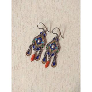 Moroccan Tuareg Berber Geometric Earrings - Handmade Ethnic Jewelry