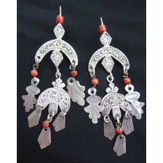 Handcrafted Tuareg-inspired Moroccan Earrings - Ethnic Charm & Modern Style
