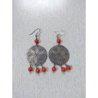 Moroccan-inspired Geometric Earrings with Tuareg Influence
