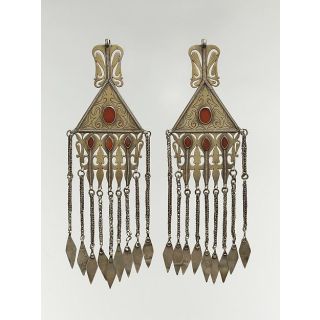 Tuareg Berber Geometric Earrings - Moroccan Inspired Craftsmanship