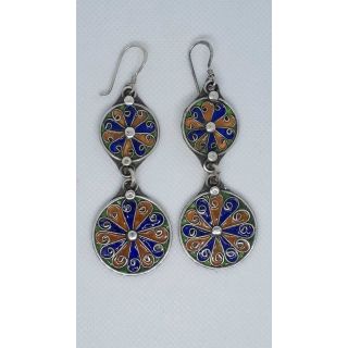 Handmade Tuareg Berber Moroccan Geometric Earrings