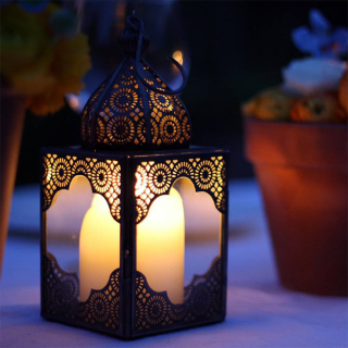 Moroccan Silver Metal Handcrafted Floor Lamp