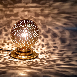 Moroccan Silver Metal Floor Lamps - Elegant and Durable Lighting