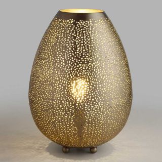 Moroccan Handmade Silver Metal Floor Lamp - Vintage Elegance