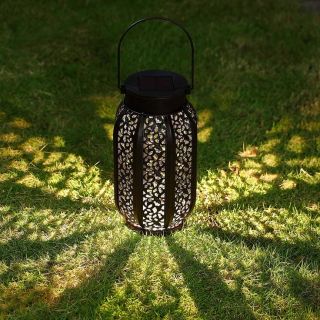 Moroccan Silver Metal Handmade Pendant Floor Lamp