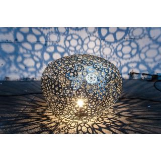Vintage Moroccan Silver Metal Pendant Lamps