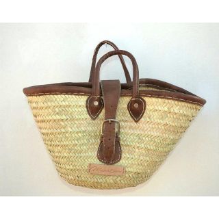 Handwoven Moroccan Berber French Market Basket - Eco-Friendly and Stylish