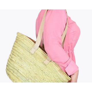 French Market Basket - Handwoven Moroccan Eco-Friendly Sustainable Bag