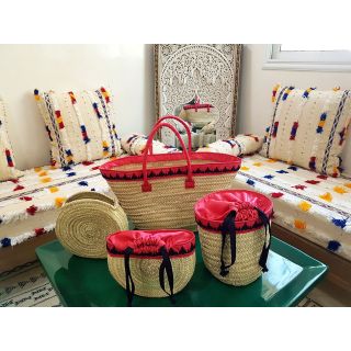 French Market Basket - Handwoven Eco-Friendly and Stylish