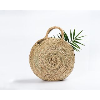 French Market Basket Handwoven by Moroccan Berber Artisans