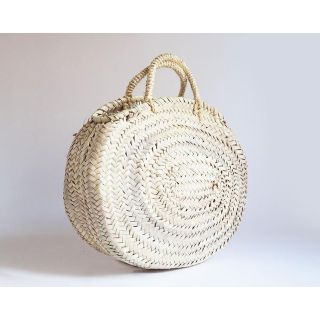 Handmade French Market Basket - Eco-Friendly Moroccan Berber Style