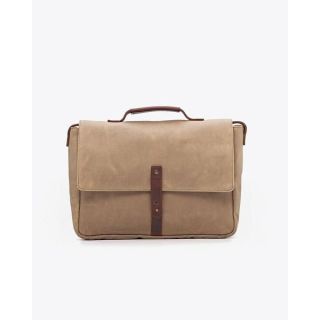 Exquisite Handmade Tan Leather Laptop Bag - Stylish & Functional
