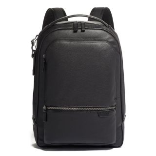 Luxury Black Leather Moroccan Backpack - Handcrafted & Stylish