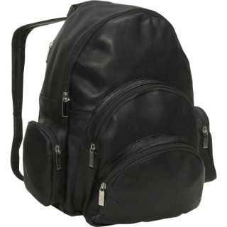Vintage Black Moroccan Leather Backpack - Handmade Luxury