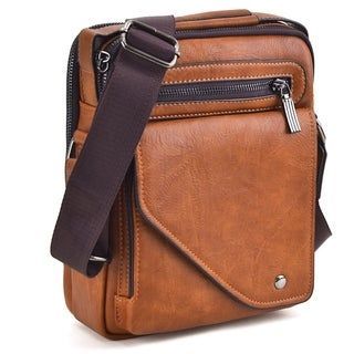 Vintage Moroccan Hazelnut Leather Handbag | Fez Artisanal Design