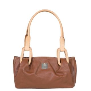Vintage Chestnut Leather Shoulder Bag | Moroccan Handcrafted Unisex Purse