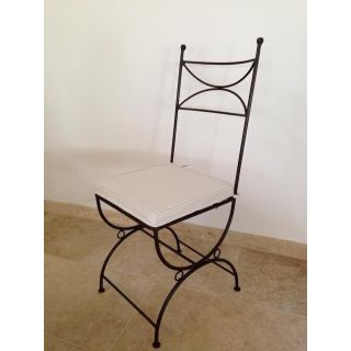 Moroccan Hand-Forged Metal Chair - Unique Design & Durability