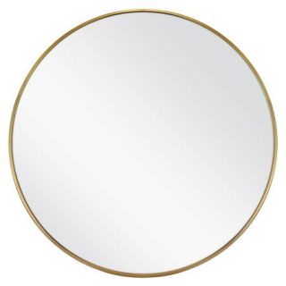 Luxurious Gold Round-Framed Moroccan Mirror | Customizable Dimensions & Easy to Hang
