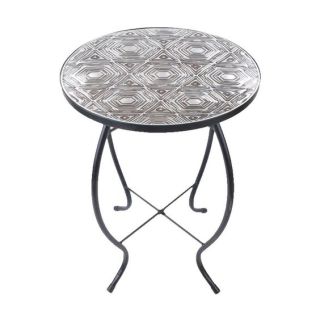 Handcrafted Moroccan Mosaic Table | Ivory & Tan Design