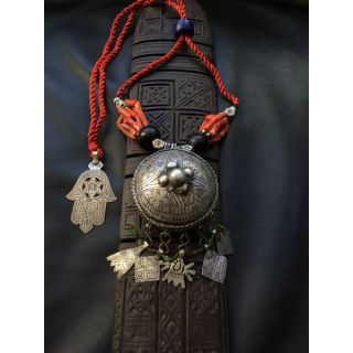 Moroccan Tuareg Berber Geometric Necklace - Handcrafted Ethnic Elegance