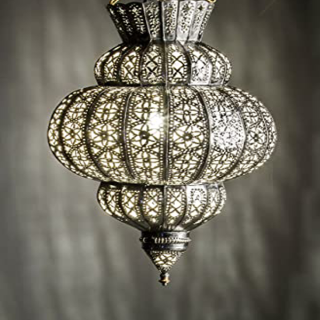 Moroccan Black Metal Handmade Pendant Lamps - Elegant Indoor & Outdoor Lighting