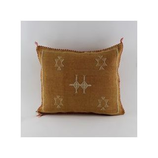 Handmade Moroccan Cactus Silk Sabra Pillow for Stylish Home Decor