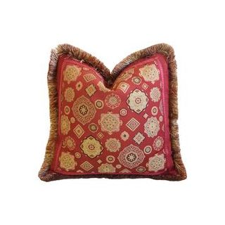 Moroccan Handmade Red Throw Pillows - Unique Design, Custom Size