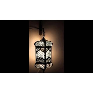 Moroccan Handcrafted Silver Wall Lamp - Timeless Elegance & Vintage Charm