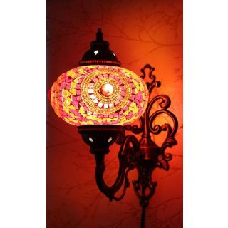 Moroccan Silver Wall Lamp - Vintage Handcrafted Lighting