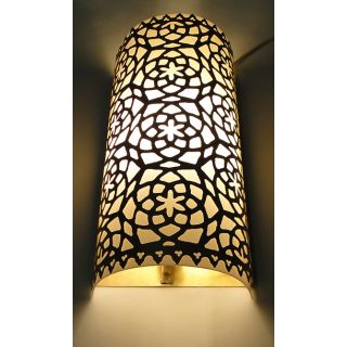Moroccan Silver Handcrafted Wall Lamp - Premium Quality and Durability