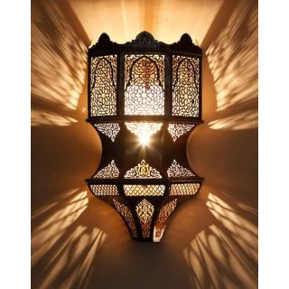 Moroccan Silver Metal Handcrafted Pendant Wall Lamps