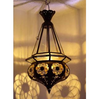 Handmade Grey Metal Moroccan Pendant Lamps - Vintage Charm