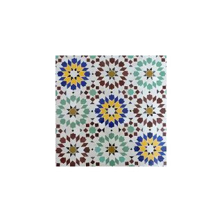 Captivating Moroccan Mosaic Tile - Multi-Color Geometric Design