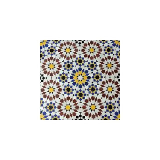 Moroccan Mosaic Tiles | Vibrant Red Blue Yellow Black - Indoor Outdoor Use